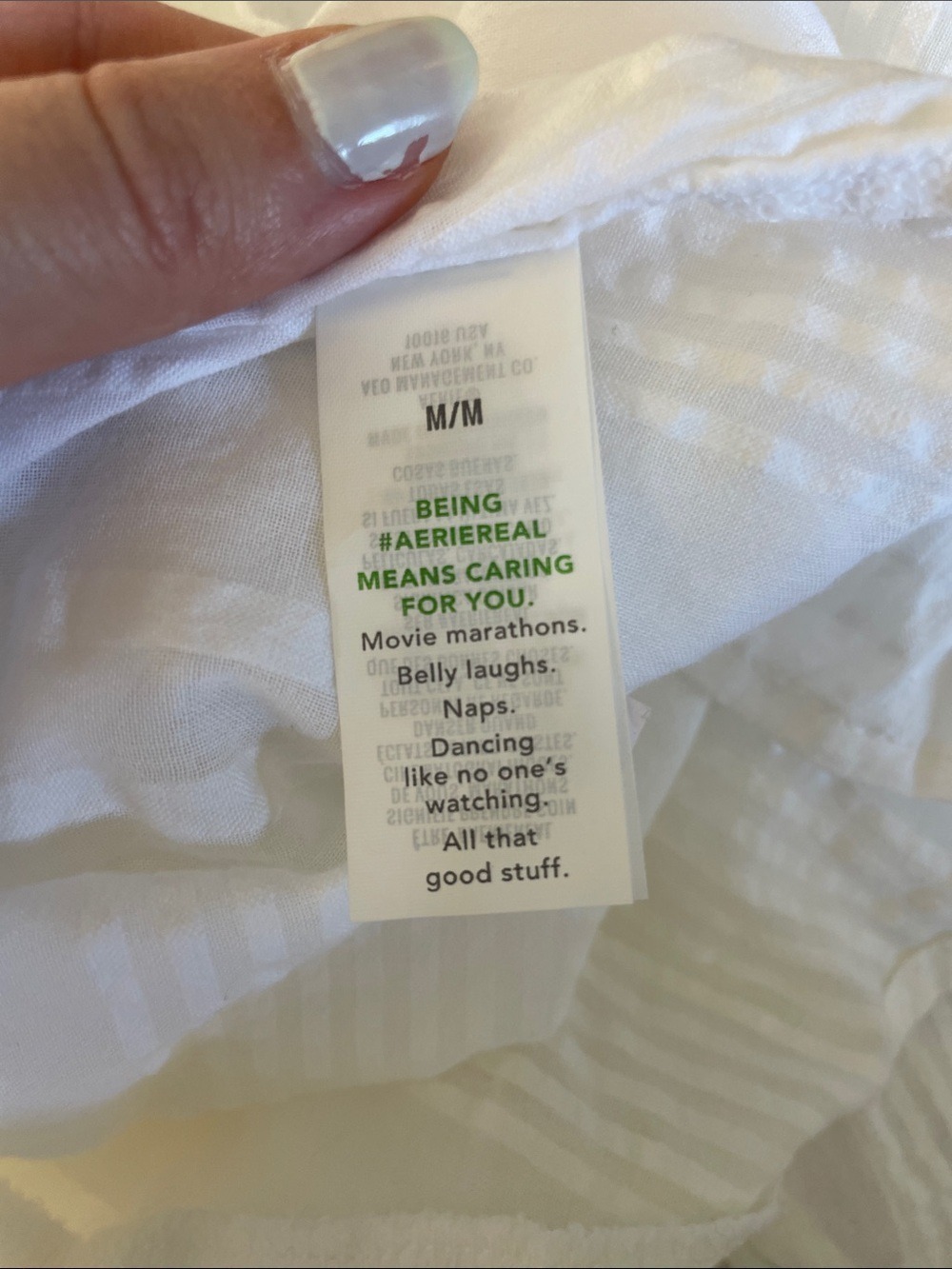 NWT Aerie Seersucker Oversized Cover-Up Button Down Shirt M - Picture 10 of 13